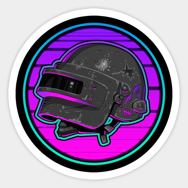 Pubg T shirt - Purple Sticker by Ravenseye